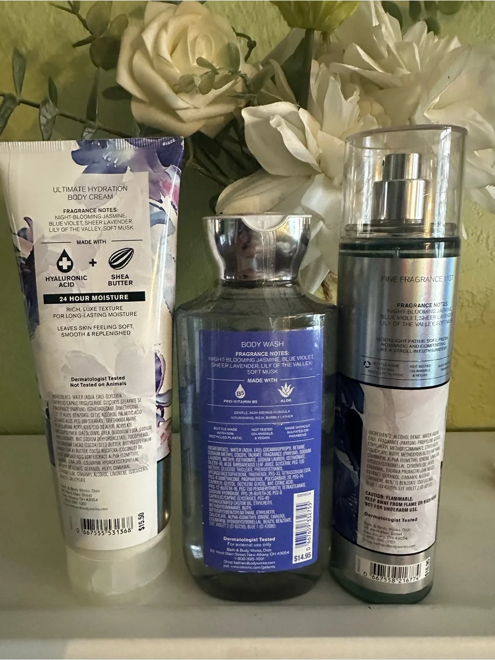 Bath & Body Works Moonlight Path Bath & Body Set - Blue, Purple